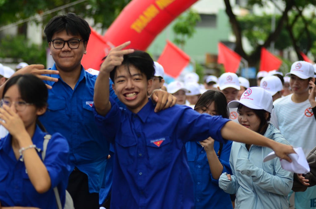 Giải chạy tuyên truyền lối sống lành mạnh cho thế hệ trẻ (Ảnh Đ.Minh)