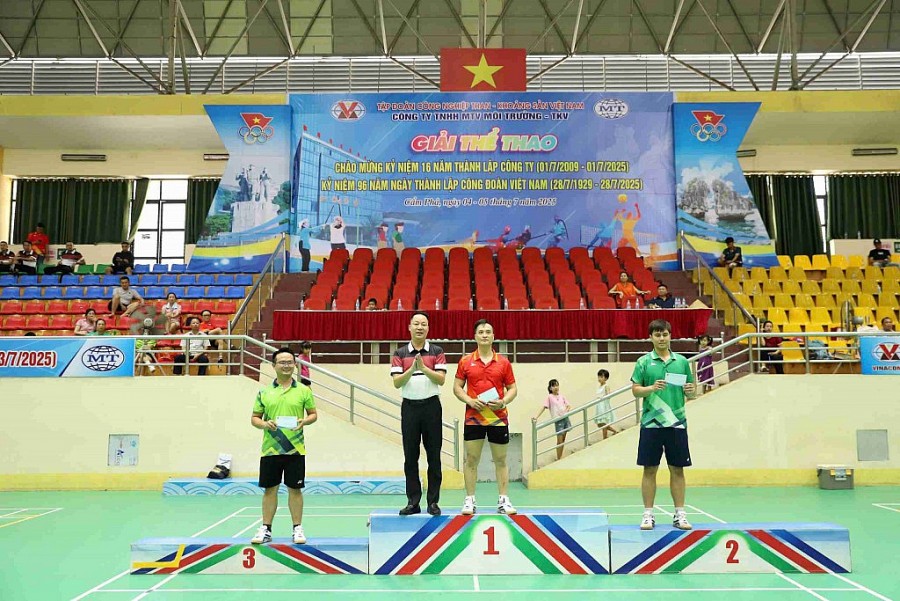 ĐC Nguyễn Hữu Minh, PGĐ Công ty, TB tổ chức giải trao các giải Nhất, nhì, ba môn kéo co ĐC Nguyễn Hữu Minh, PGĐ Công ty, TB tổ chức giải trao các giải Nhất, nhì, ba môn kéo co