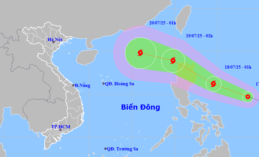 Khẩn trương ứng phó với áp thấp nhiệt đới gần biển Đông có khả năng mạnh lên thành bão