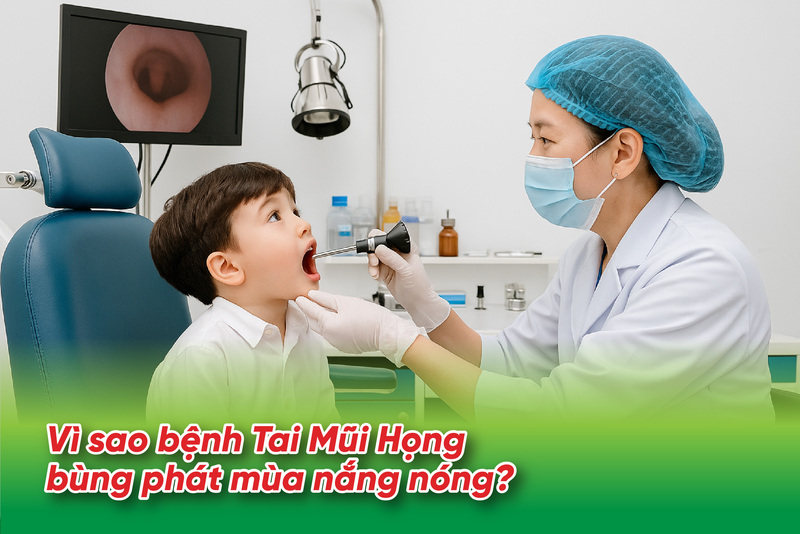 Bệnh tai mũi họng có nguy cơ bùng phát khi trời nắng nóng