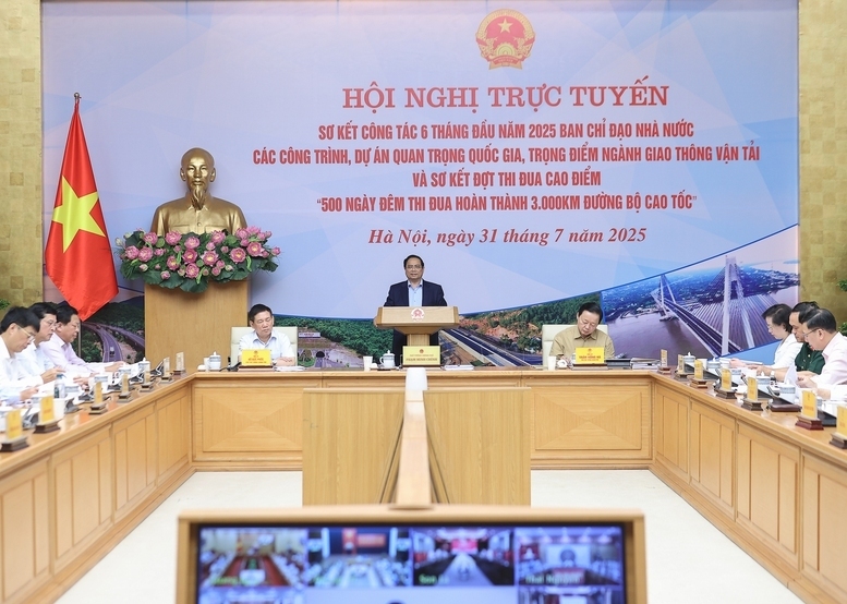 Thủ tướng Phạm Minh Chính chủ trì hội nghị. Ảnh: VGP/Nhật Bắc