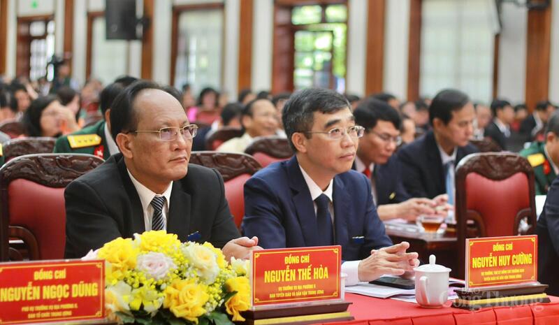 Đại hội có sự tham dự của đại diện lãnh đạo Vụ Địa phương II-Ban Tổ chức Trung ương, Vụ Địa bàn V-Ủy ban Kiểm tra Trung ương, Vụ Địa phương II-Ban Tuyên giáo và Dân vận Trung ương, Vụ Địa phương II-Ban Nội chính Trung ương, Vụ Địa phương II-Văn phòng Trung ương…