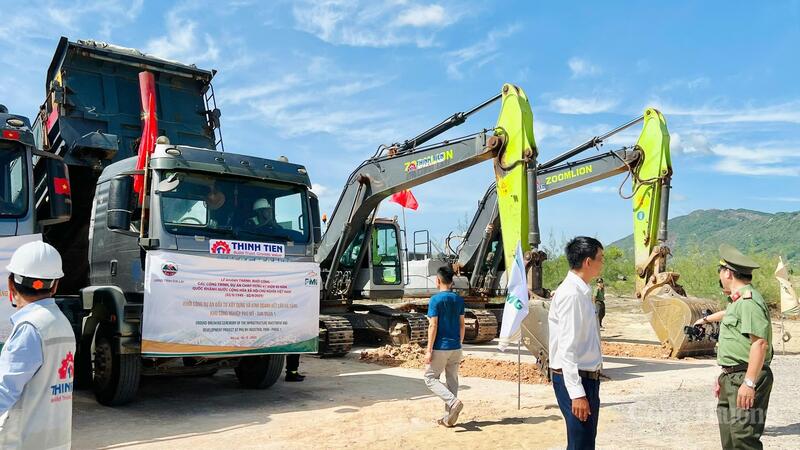 Khu vực triển khai dự án đầu tư xây dựng và kinh doanh kết cấu hạ tầng Khu công nghiệp Phù Mỹ giai đoạn 1.