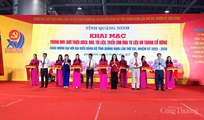 Tỉnh Quảng Ninh khai mạc trưng bày, giới thiệu sách, báo, tài liệu, triển lãm ảnh tư liệu và tranh cổ động chào mừng Đại hội Đảng bộ tỉnh