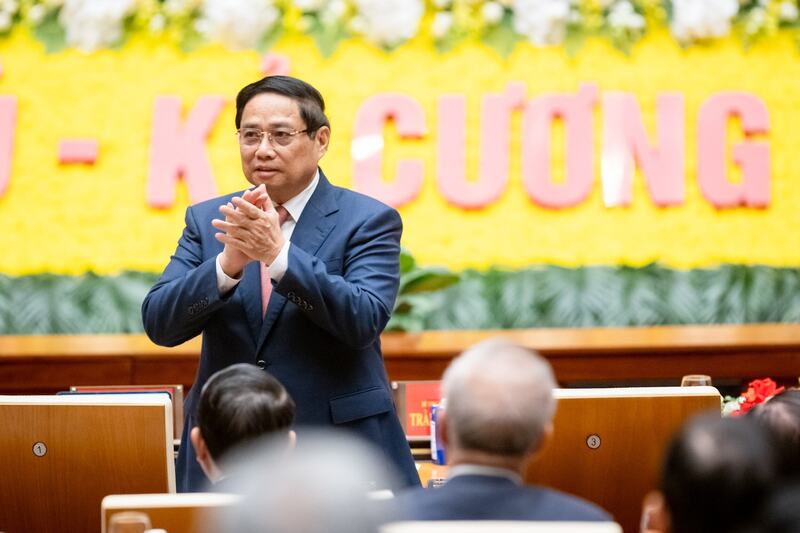 Thủ tướng Phạm Minh Chính dự Đại hội. Ảnh: Phạm Thắng