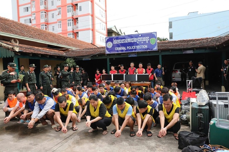 Lực lượng chức năng đã bắt giữ 59 đối tượng, thu giữ nhiều tang vật, chứng cứ điện tử quan trọng. Ảnh: Công an tỉnh Lai Châu