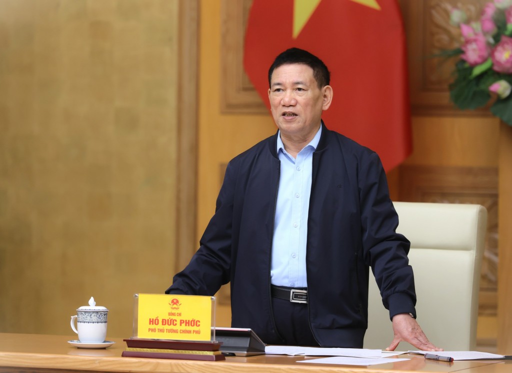 Phó Thủ tướng Hồ Đức Phớc: Tập trung, kiên trì triển khai các giải pháp điều hành CPI năm 2025 theo kịch bản với mức tăng khoảng 3,3% so với năm 2024 - Ảnh: VGP/Trần Mạnh
