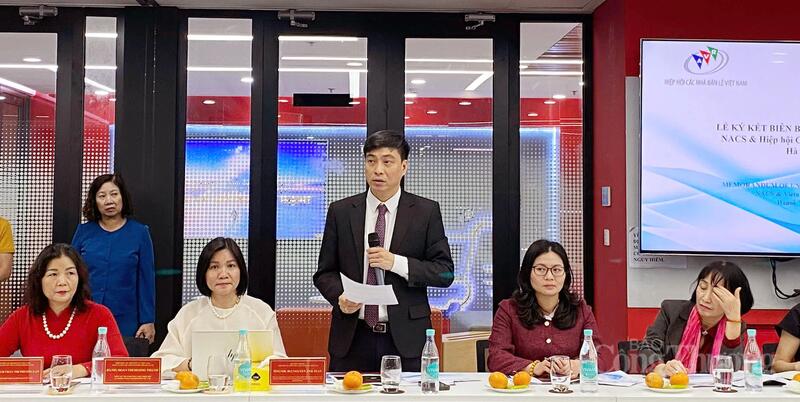 Ông Bùi Nguyễn Anh Tuấn - Phó Cục trưởng Cục Quản lý và Phát triển thị trường trong nước (Bộ Công Thương) phát biểu tại sự kiện. Ảnh: N.H