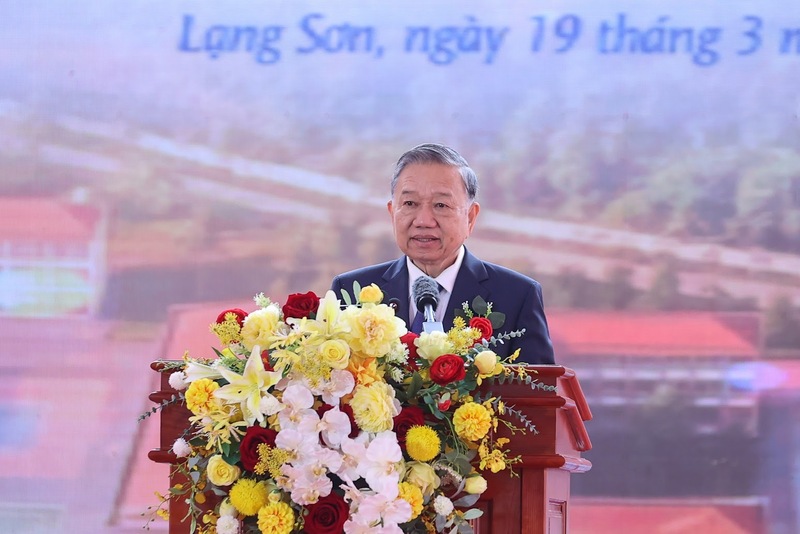 Tổng Bí thư Tô Lâm phát biểu tại Lễ khởi công. Ảnh: VGP/Nhật Bắc