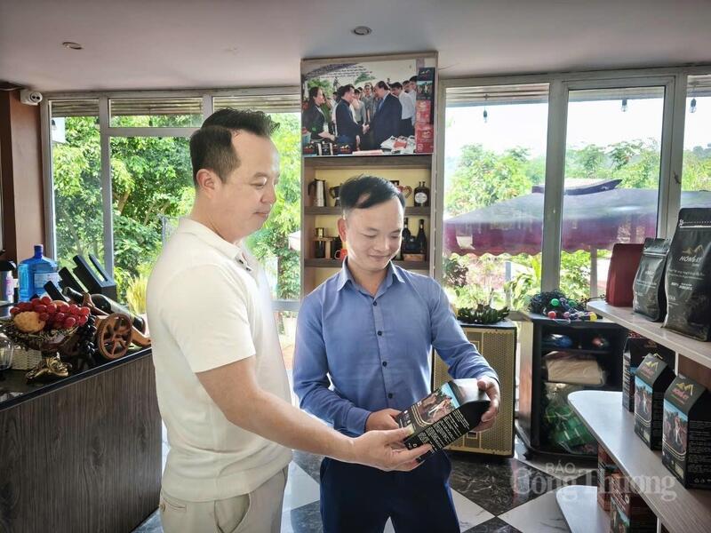 Sản phẩm OCOP cà phê Hồng Kỳ tại Tuần Giáo được nhiều người ưa chộng.