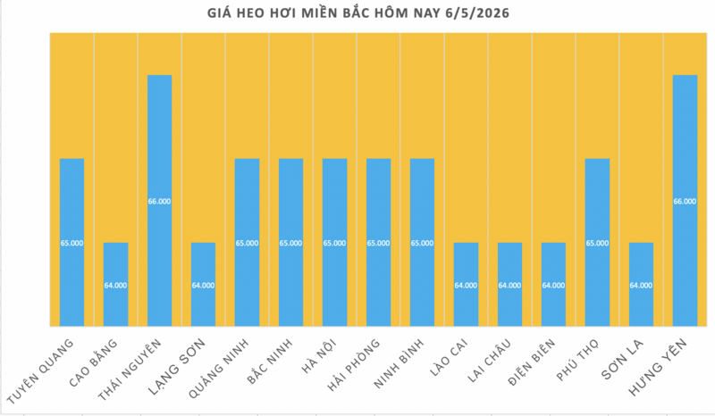 Giá heo hơi hôm nay 6/5/2026: Đi ngang trên cả 3 miền - 1