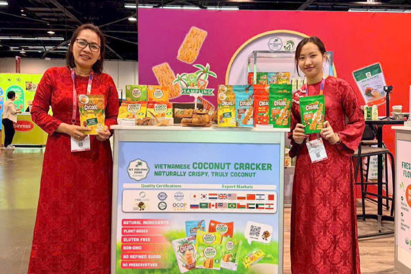 Doanh nghiệp Đà Nẵng tham gia Hội chợ thương mại Natural Products Expo West 2026 (Hoa Kỳ) hồi tháng 3/2026. Ảnh: Bình An