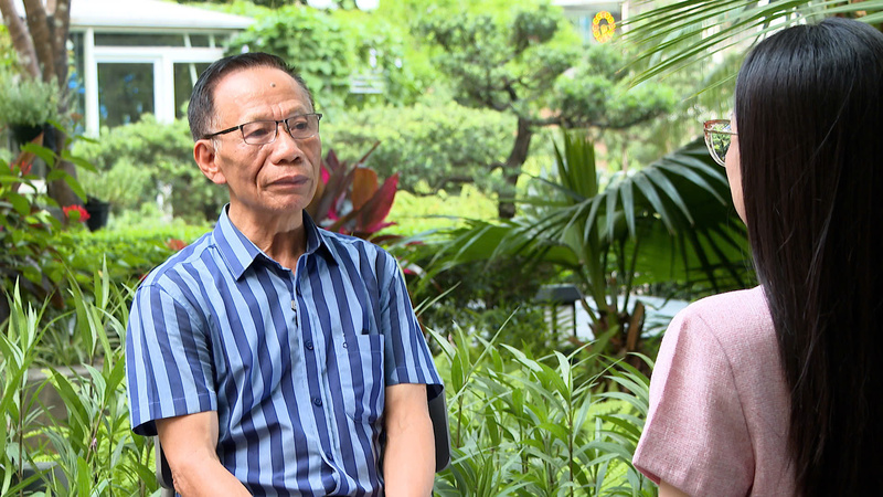 Chuyên gia nông nghiệp Hoàng Trọng Thủy trả lời phỏng vấn phóng viên Báo Công Thương - Ảnh: Quốc Chuyển