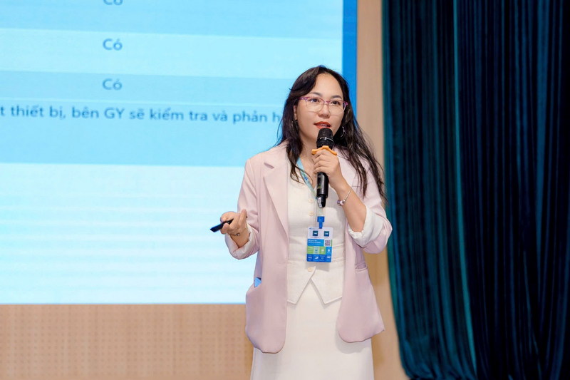 Bà Nguyễn Mai Bích Tiên chia sẻ kinh nghiệm triển khai các dự án tối ưu năng lượng