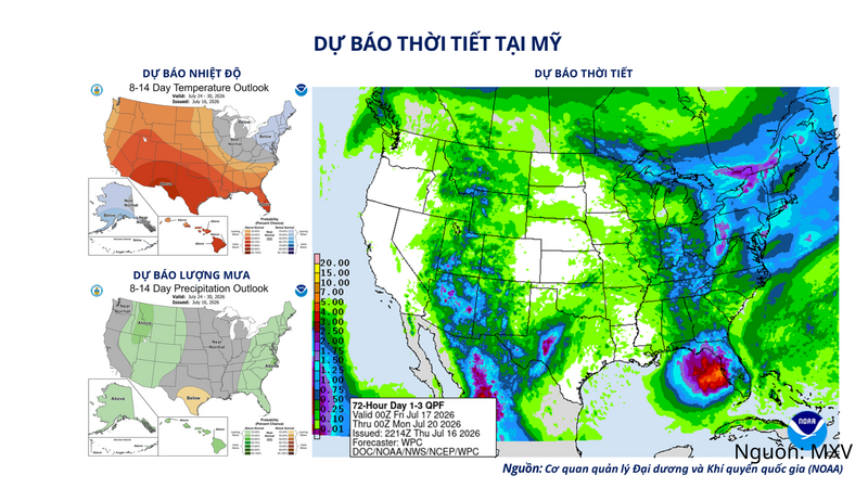 Dự báo thời tiết tại Mỹ