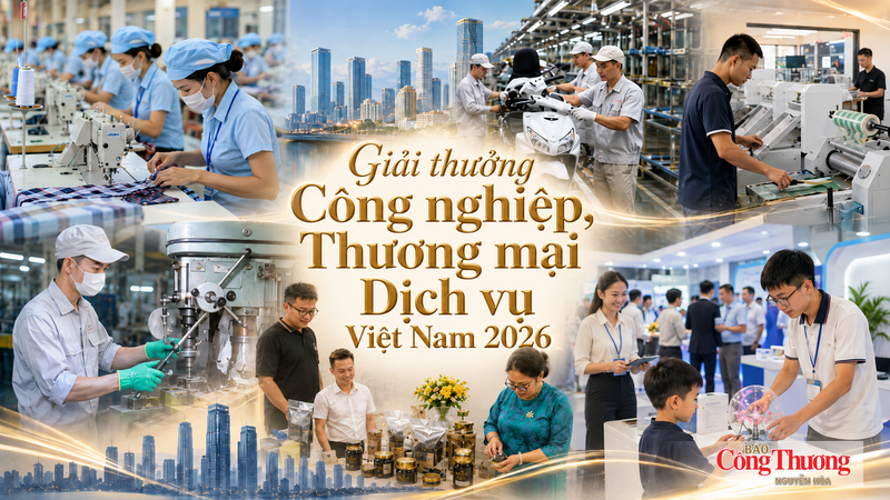 Thành lập Hội đồng xét tặng Giải thưởng Công nghiệp, Thương mại, Dịch vụ Việt Nam 2026 - 2