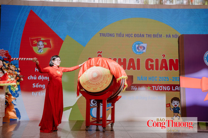 Lễ khai giảng tại Trường Tiểu học Đoàn Thị Điểm - Hà Nội năm học 2025 - 2026
