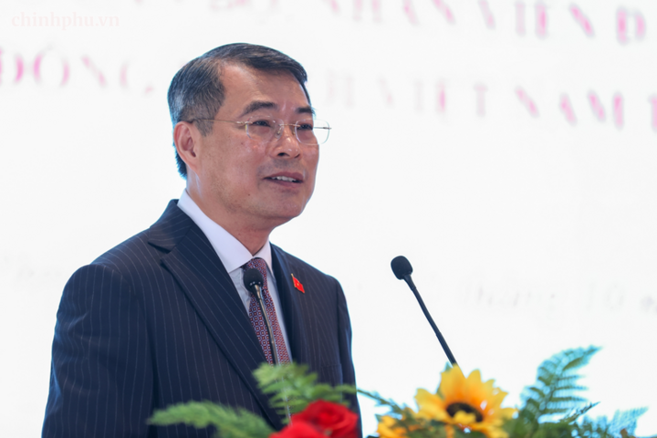 Thủ tướng Lê Minh Hưng phát biểu tại cuộc gặp.