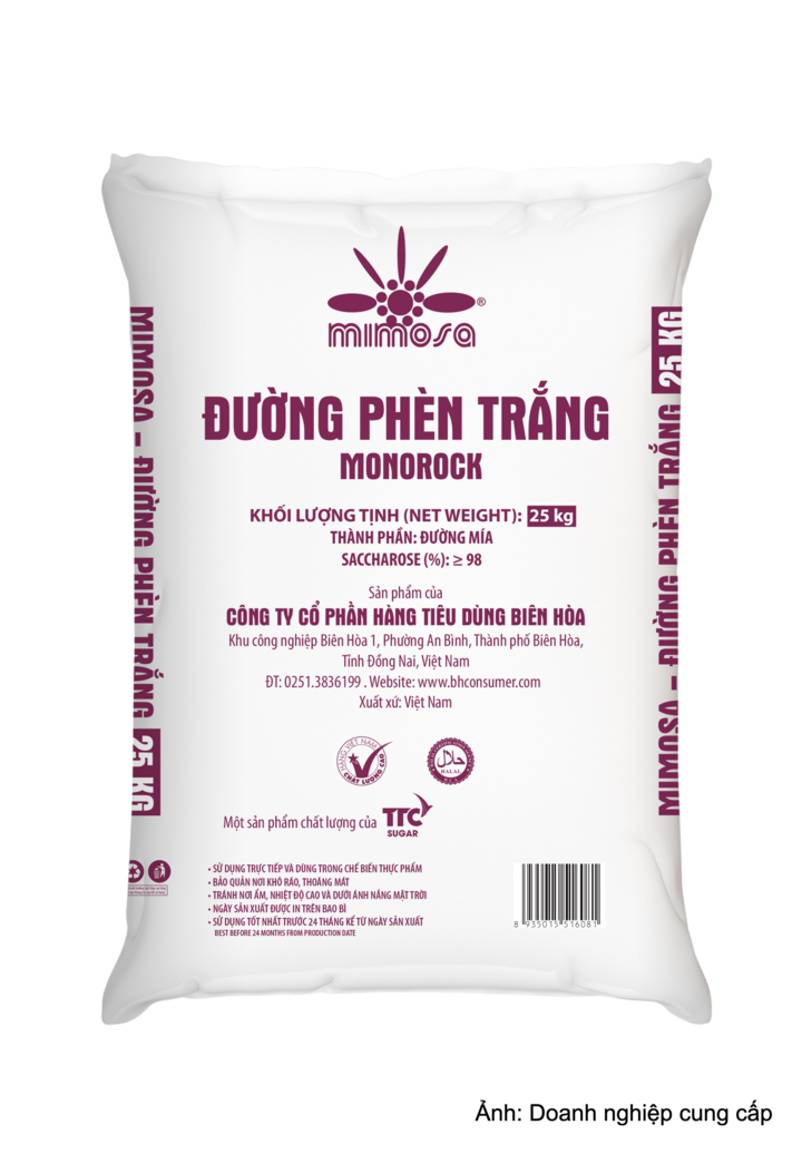 Sản phẩm đường Mimosa của AgriS - tiếp tục được chứng nhận Thương hiệu quốc gia Việt Nam năm 2026.